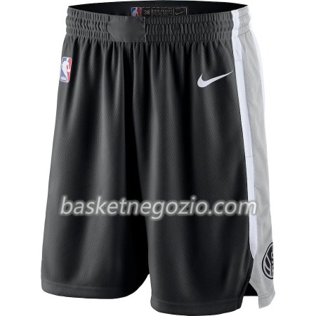 San Antonio Spurs Uomo Pantaloncini Nero 2018-19 Nike Swingman